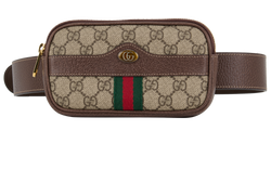 Ophidia GG Supreme Belt Bag, Canvas, Brown, 493075, 2*